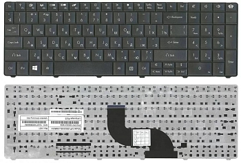 Клавиатура для ноутбука Packard Bell LE11, TE11, LE11BZ, TE11BZ, TE11HC, черная