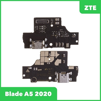 Системный разъем (разъем зарядки) для ZTE Blade A5 2020, микрофон