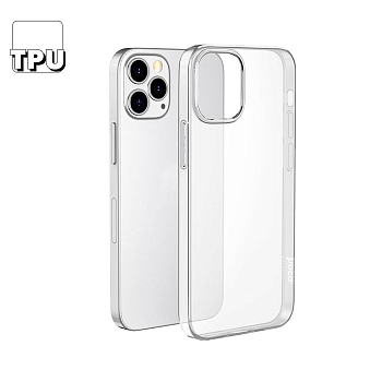 Защитная крышка для Apple iPhone 12, 12 Pro "Hoco" Light Series TPU Case, прозрачный