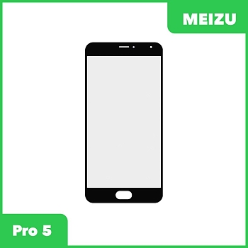 Стекло для переклейки дисплея Meizu Pro 5, черный